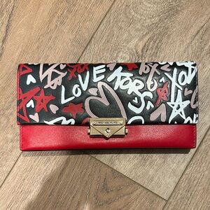 Michael Kors Red and Black Women's Clutch